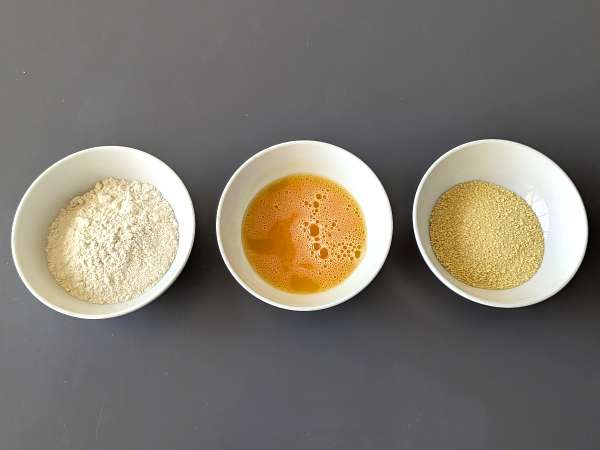 Mozzarelline v zračni cvrtnik - Priprava korak 2