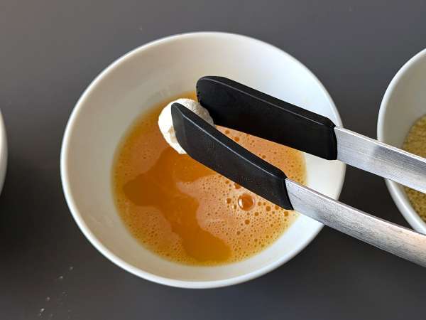 Mozzarelline v zračni cvrtnik - Priprava korak 4