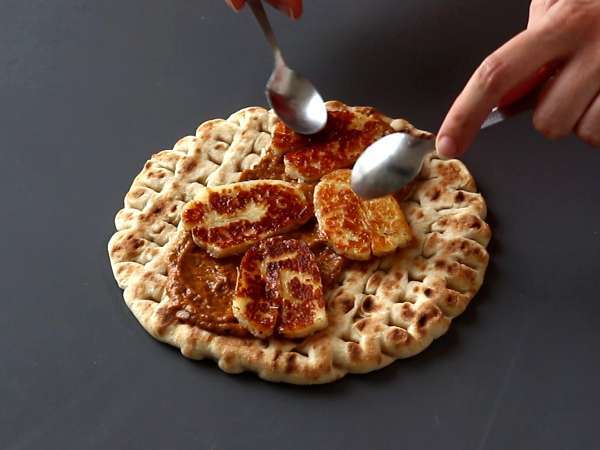 Gyros s halloumijem, vegetarijanska različica grškega sendviča! - Priprava korak 7