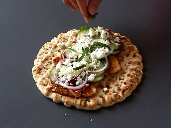 Gyros s halloumijem, vegetarijanska različica grškega sendviča! - Priprava korak 9