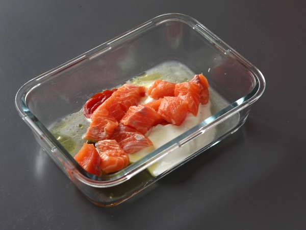 Gyros z lososom, popoln grški ribji sendvič za poletje! - Priprava korak 2