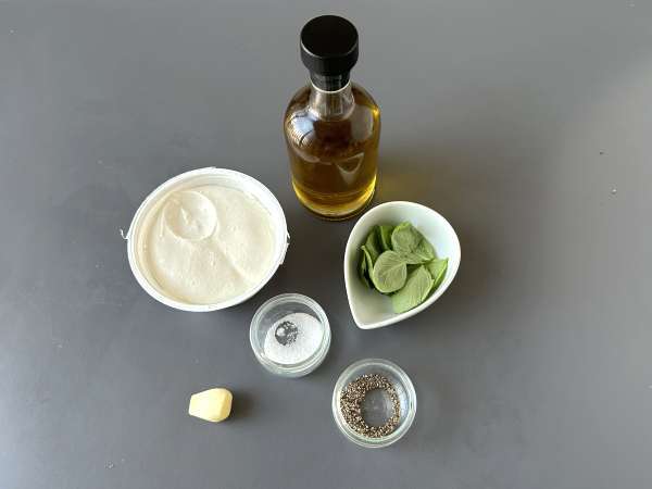 Testenine s kremo rikote in baziliko - Priprava korak 2