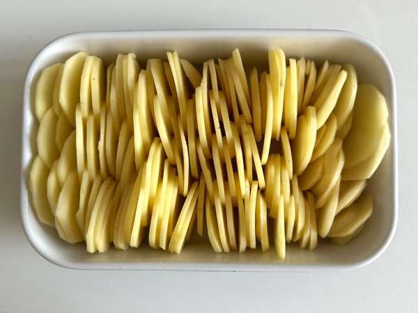 Krompirjev gratin z Air Fryer - Priprava korak 3