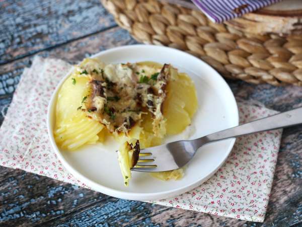 Krompirjev gratin z Air Fryer - Priprava korak 7