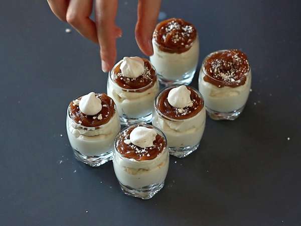 Kozarci v slogu Mont Blanc s kostanjevo kremo - Priprava korak 13