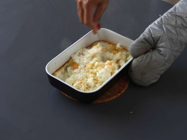 Mehak in super beljakovinski zavitek z jajcem in feto - Priprava korak 5