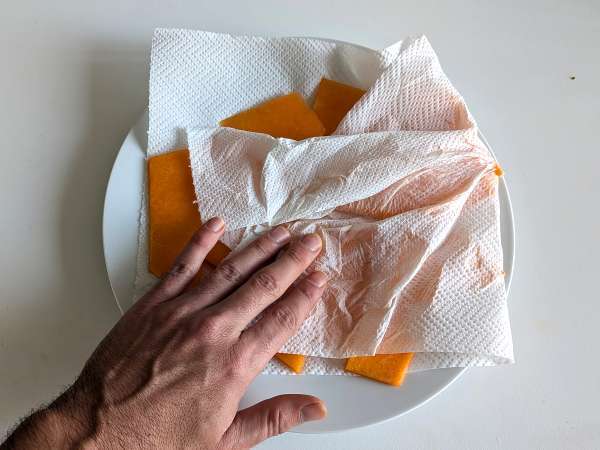 Bučni čips v zračnem cvrtniku: lahek in okusen - Priprava korak 2