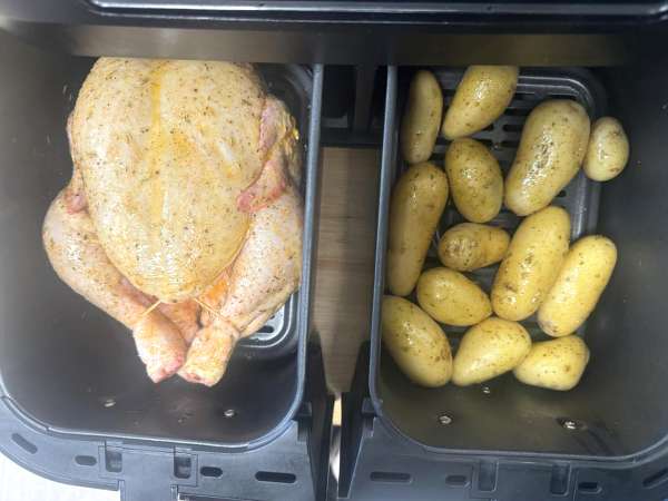 Krompir Grenaille v aparatu za cvrtje na zraku - Priprava korak 3