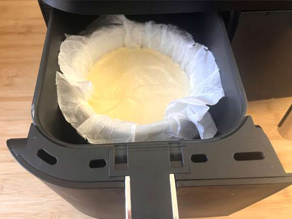 Zdravi cheesecake v zračnem cvrtniku - Priprava korak 3