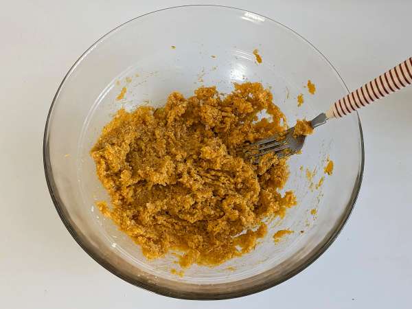 Bučne mesne kroglice v zračnem cvrtniku - Priprava korak 4