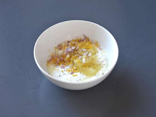 Tarta iz dimljenega lososa s krompirjevo osnovo - Priprava korak 6