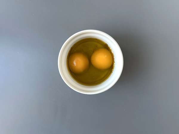 Kandirani jajčni rumenjaki z namazom Air Fryer - Priprava korak 2