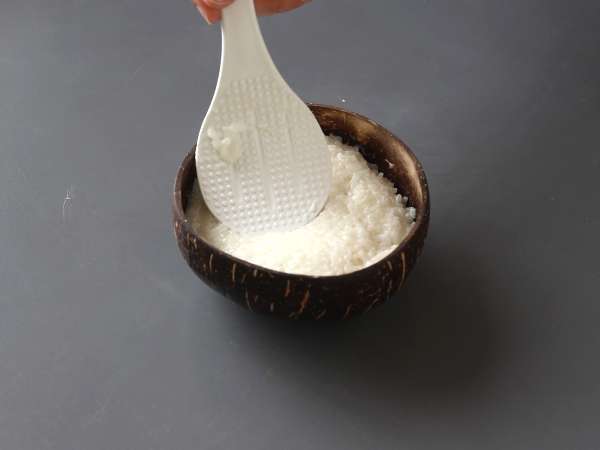 Lepljivi riž z mangom, izjemno tolažilen tajski desert - Priprava korak 7