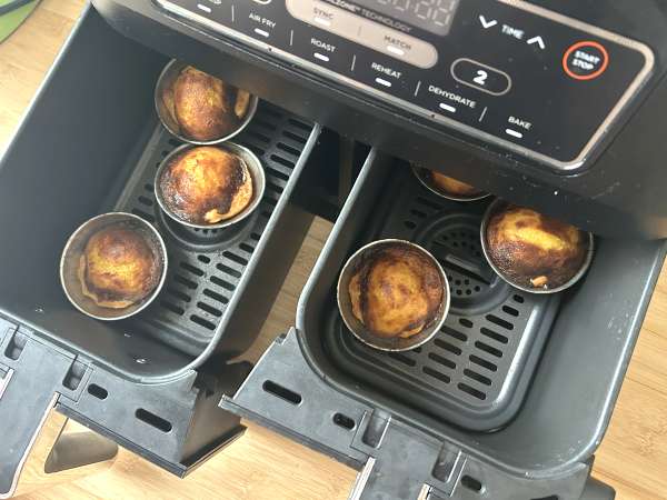 Pastéis de nata v zračnem cvrtniku. Hiter in enostaven recept za tradicionalno portugalsko sladico. - Priprava korak 8