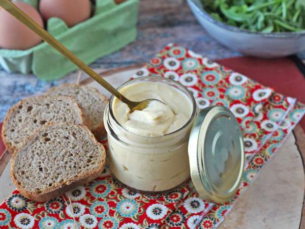 Majoneza iz beljakovinskih jajc: lahka, okusna in brez olja - Priprava korak 5