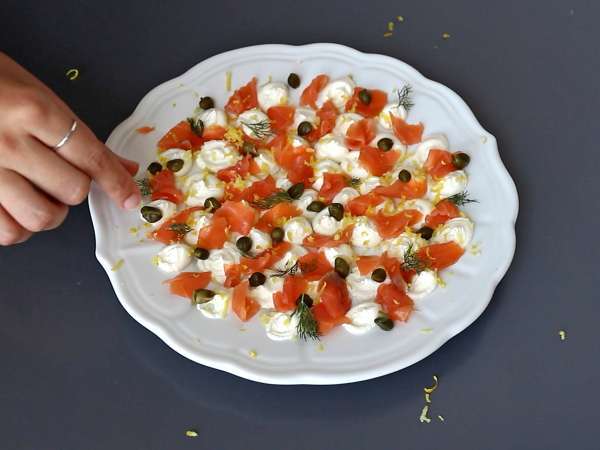 Aperitivni namaz iz dimljenega lososa - Priprava korak 4