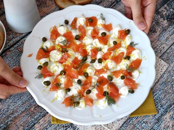 Aperitivni namaz iz dimljenega lososa - Priprava korak 5