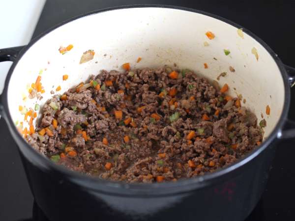 Testenine z bolonjsko omako - tagliatelle al ragù alla bolognese - Priprava korak 3