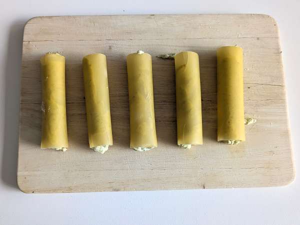 Kremni pesto cannelloni au gratin: enostaven in okusen recept - Priprava korak 5