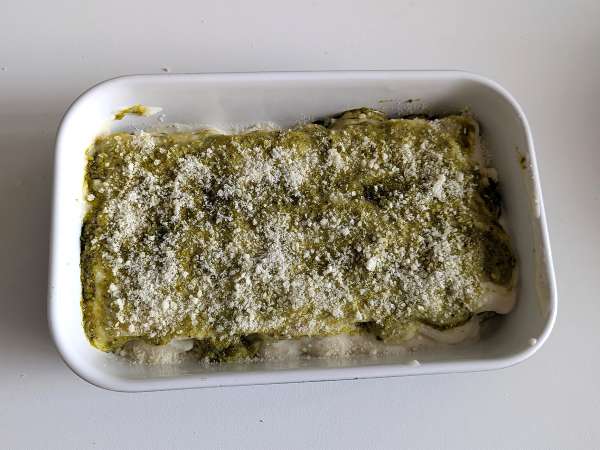 Kremni pesto cannelloni au gratin: enostaven in okusen recept - Priprava korak 8