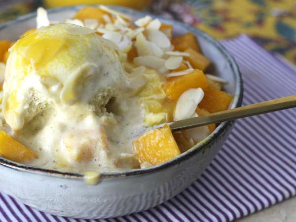 Mango bingsu, slastna korejska sladica z mangom, ki je uspešnica po vsem svetu - Priprava korak 8