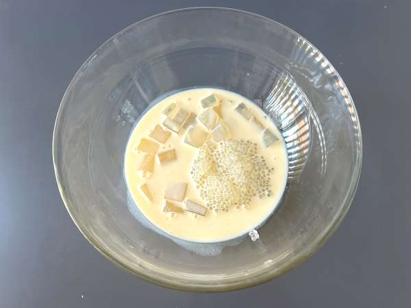 Mango sago, azijska sladica s tapiokom in mangom, ki osvoji s svojo preprostostjo. - Priprava korak 11