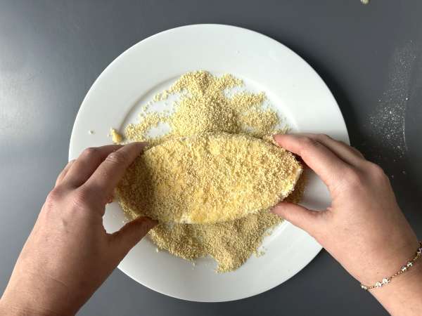 Kaprica bogov v prahu s krompirjem iz airfryerja - Priprava korak 5