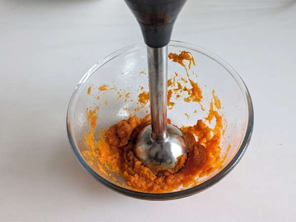 Kremni bučni njoki s Philadelphio in hrustljavimi orehi - Priprava korak 1