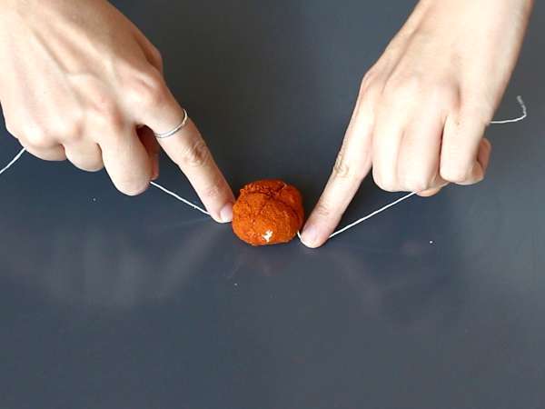 Sirni namaz za aperitiv v obliki buč, kot nalašč za noč čarovnic! - Priprava korak 5