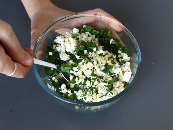 Domači libanonski rikakats - kuhanje v cvrtniku na zraku - Priprava korak 1