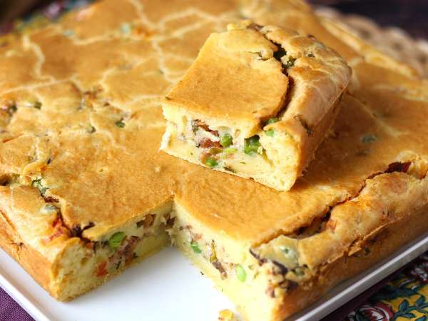 Torta s sardinami: preprost, vlažen in okusen recept - Priprava korak 11