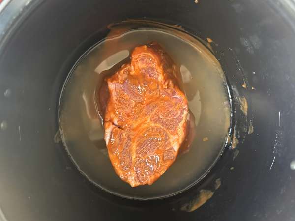 Svinjina v restavraciji Cookeo - Priprava korak 3