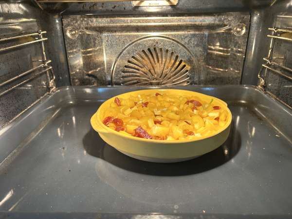 Orzo iz ene posode s papriko, chorizom in špinačo - Priprava korak 5