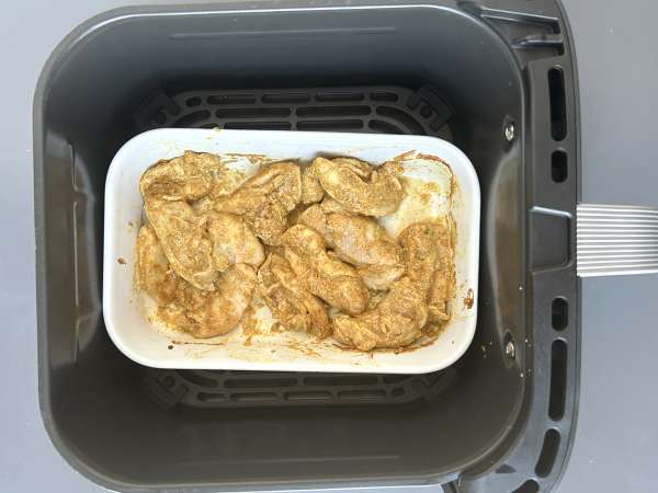 Piščančja šavarma iz Air Fryerja, pita in tahini omaka - Priprava korak 5