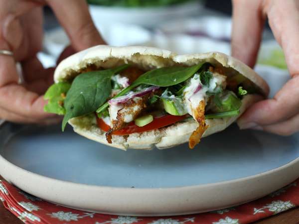 Piščančja šavarma iz Air Fryerja, pita in tahini omaka - Priprava korak 8
