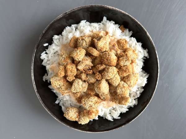 Hrustljavi tofu (crousty tofu): vegetarijanska različica hrustljavega piščanca - Priprava korak 5