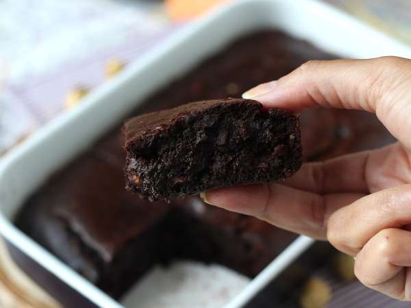 Brownie iz sladkega krompirja brez masla in olja - Priprava korak 7