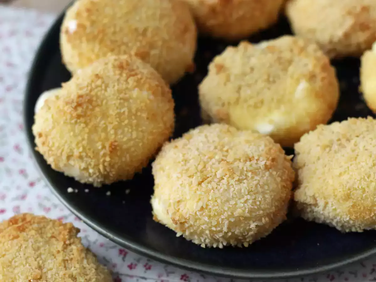 Air fryer breaded babybels - fotografija 5