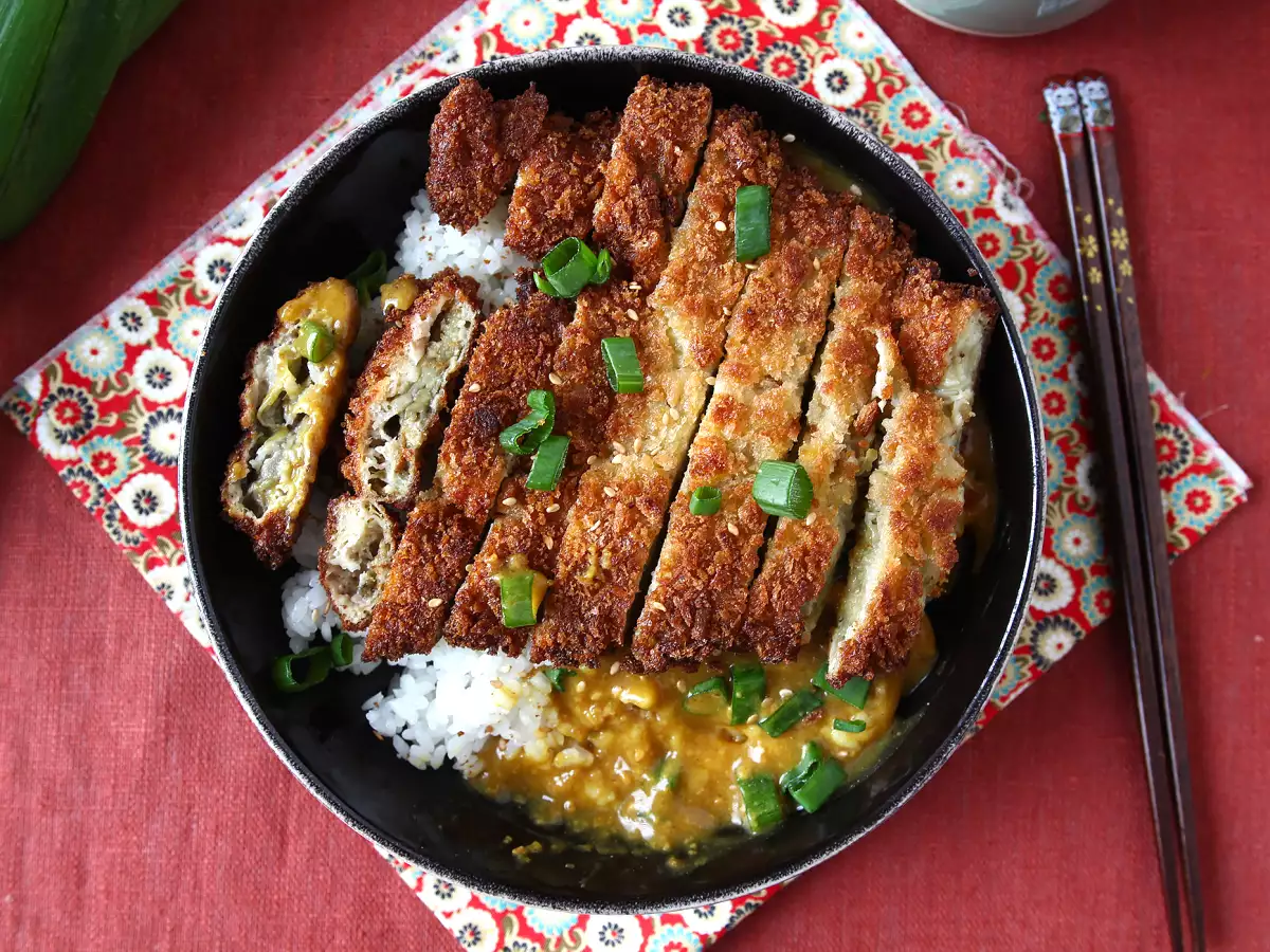 Bakan s panko drobtinami, japonski kari v slogu katsu, vendar vegetarijanski - fotografija 2