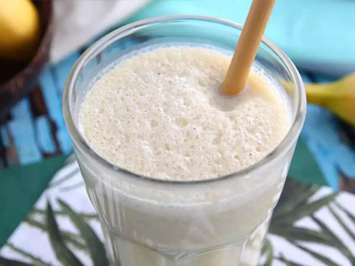 Bananin in vanilijev milkshake - fotografija 2