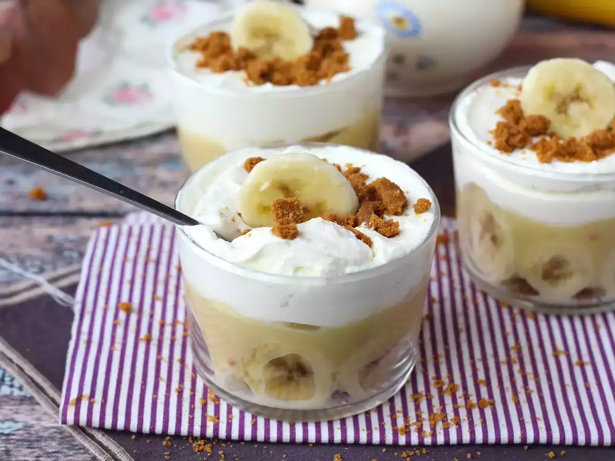 Banoffee sladica v kozarčkih – za ljubitelje banan in karamele - fotografija 5