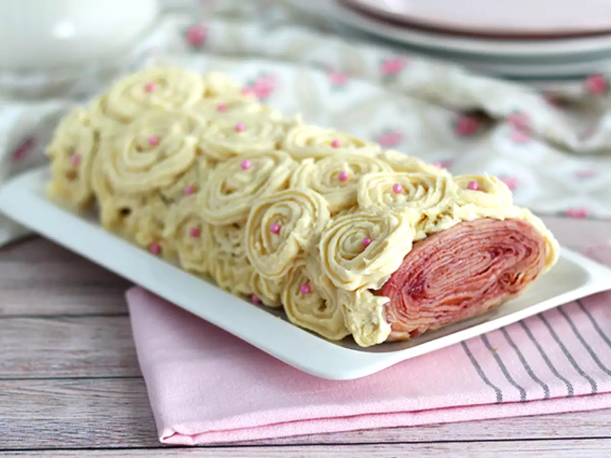 Bela čokolada z malinami - fotografija 2