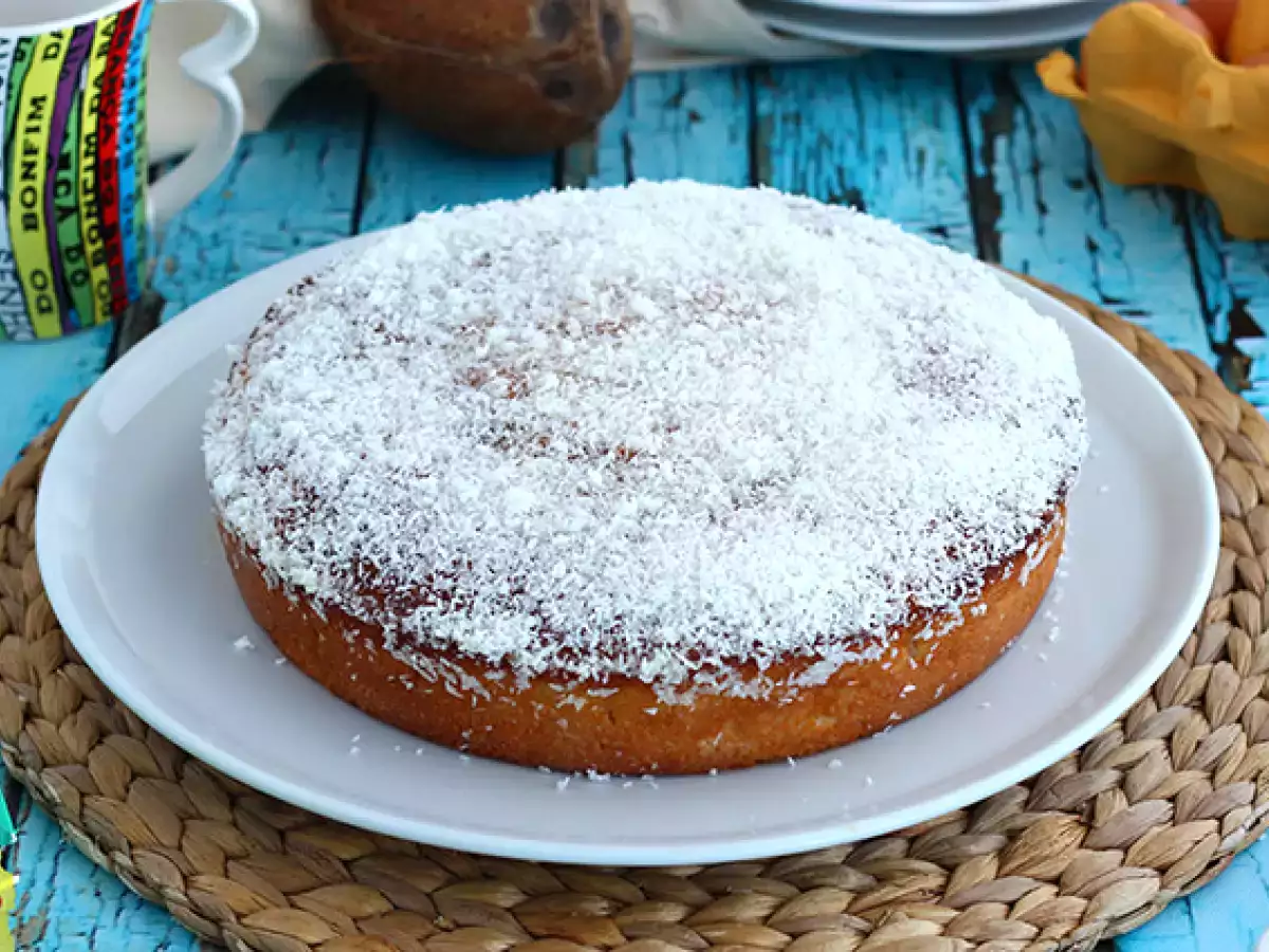 Brazilska kokosova torta - Bolo toalha felpuda - fotografija 2