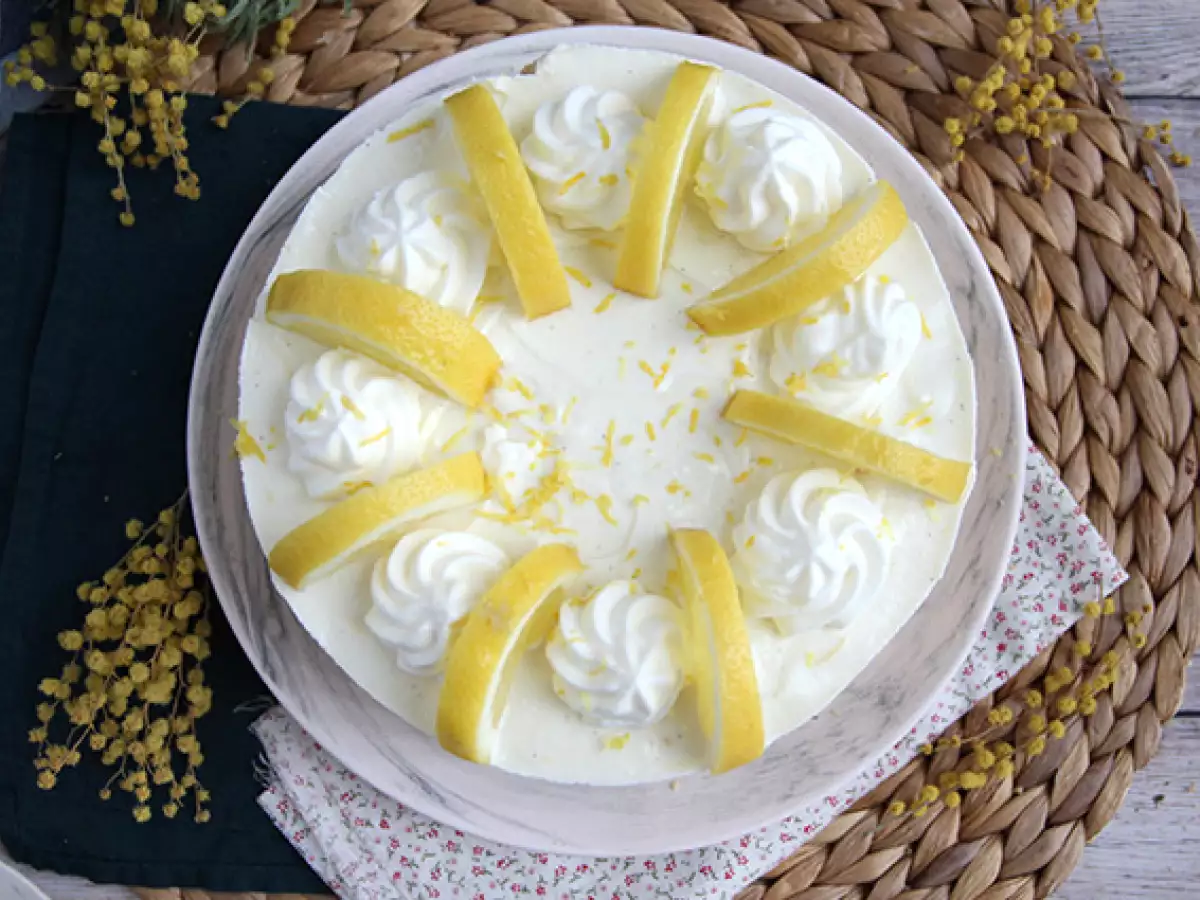 Brez pečenja limonin cheesecake - fotografija 3