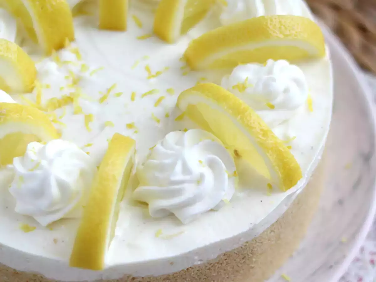 Brez pečenja limonin cheesecake - fotografija 4