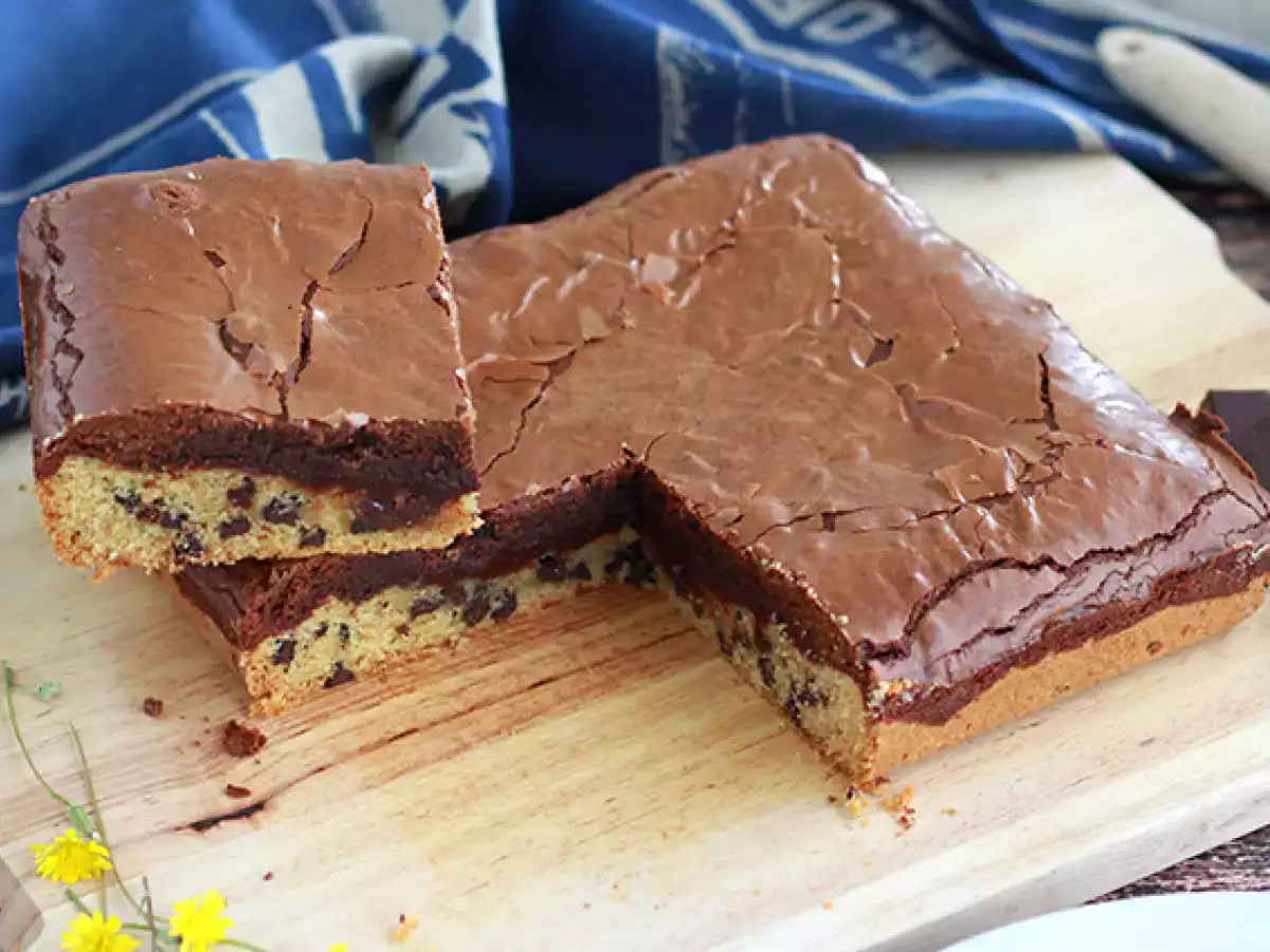 Brookies: popolna kombinacija piškotov in brownija za popoldansko malico! - fotografija 2