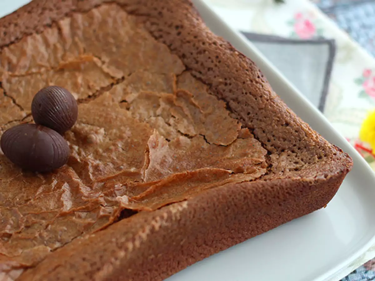 Brownie iz ostankov velikonočne čokolade - fotografija 3