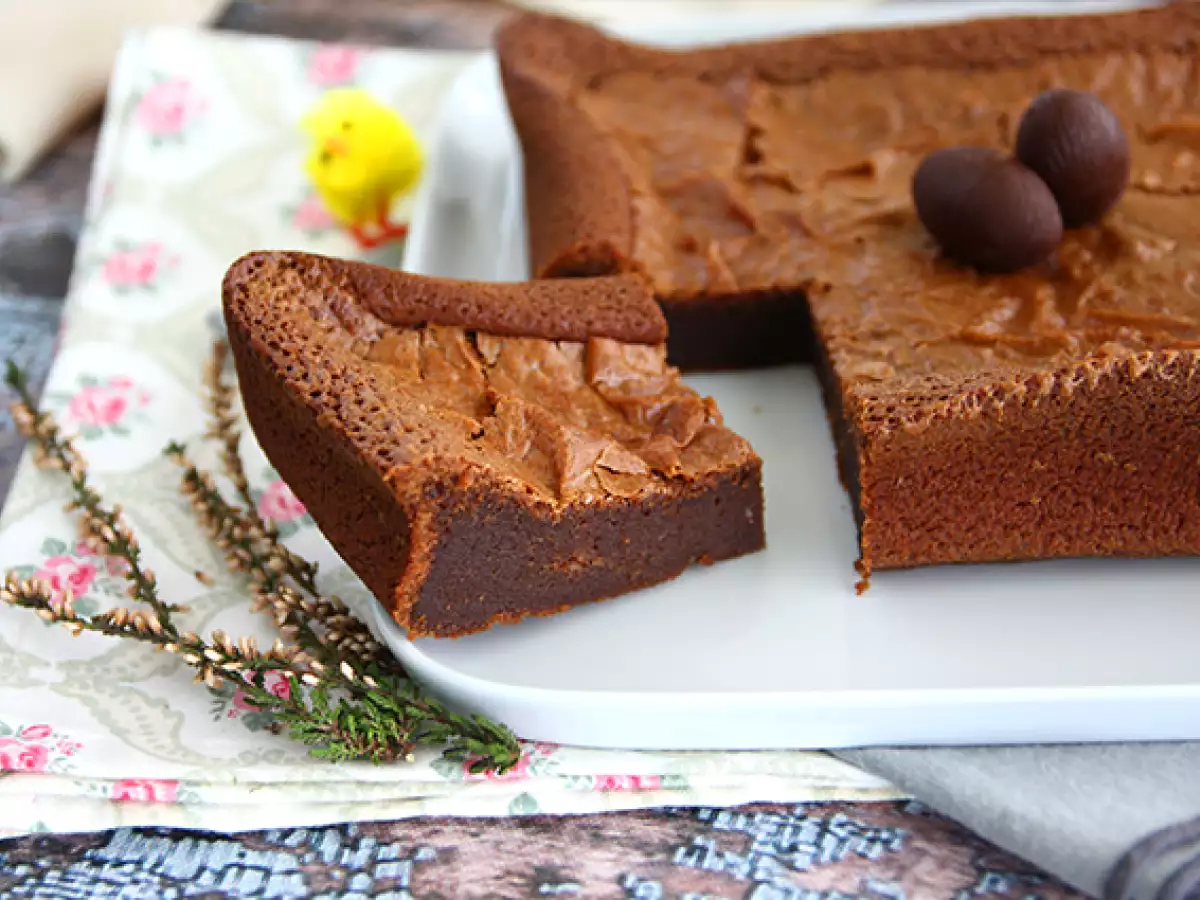 Brownie iz ostankov velikonočne čokolade - fotografija 4