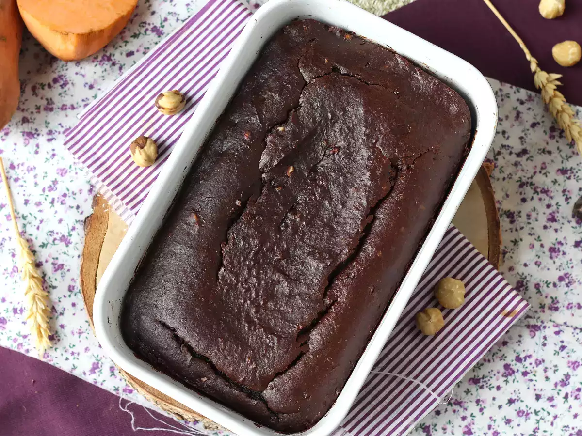Brownie iz sladkega krompirja brez masla in olja - fotografija 5