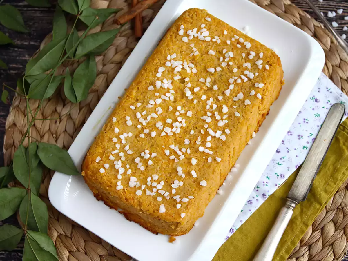 Bučna kokosova torta (preprost recept) - fotografija 3